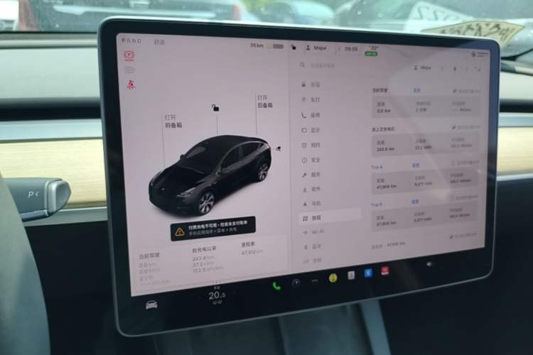 Used Tesla Model Y 2021 Standard Range Rear-Wheel Drive Version Instrument Cluster