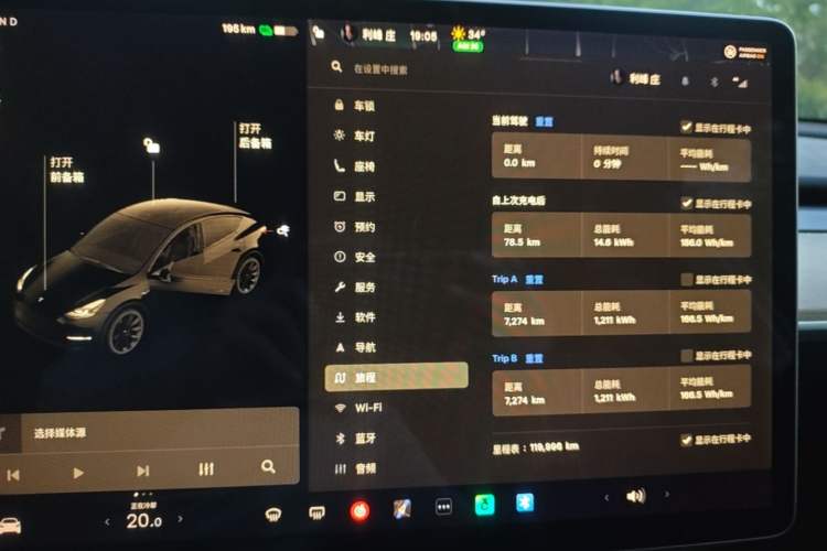 Used Tesla Model Y 2021 Standard Range Rear-Wheel Drive Version Instrument Cluster