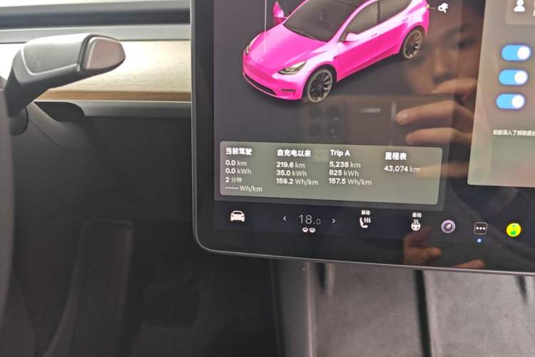 Used Tesla Model Y 2021 Standard Range Rear-Wheel Drive Version Instrument Cluster