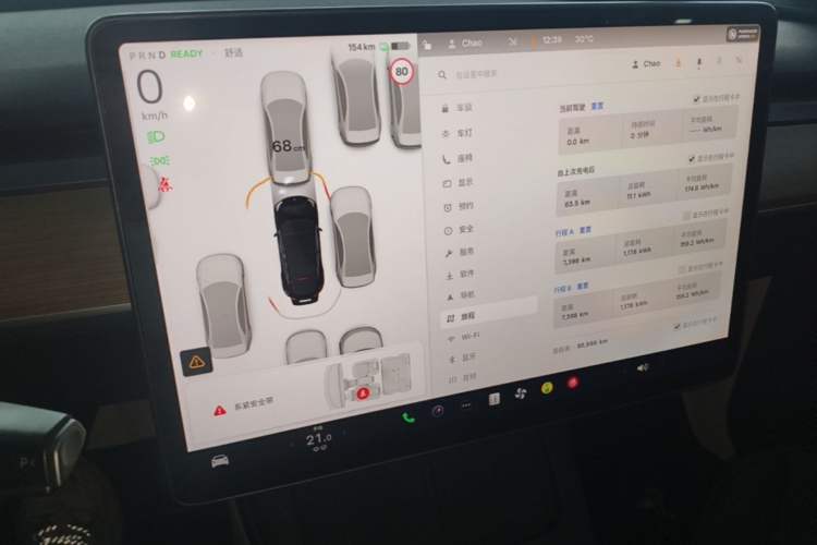 Used Tesla Model Y 2021 Standard Range Rear-Wheel Drive Version Instrument Cluster