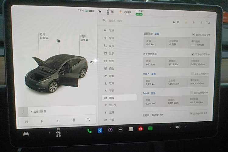 Used Tesla Model Y 2021 Long-Range All-Wheel-Drive Version Instrument Cluster