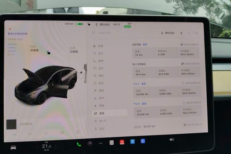 Used Tesla Model Y 2021 Standard Range Rear-Wheel Drive Version Instrument Cluster