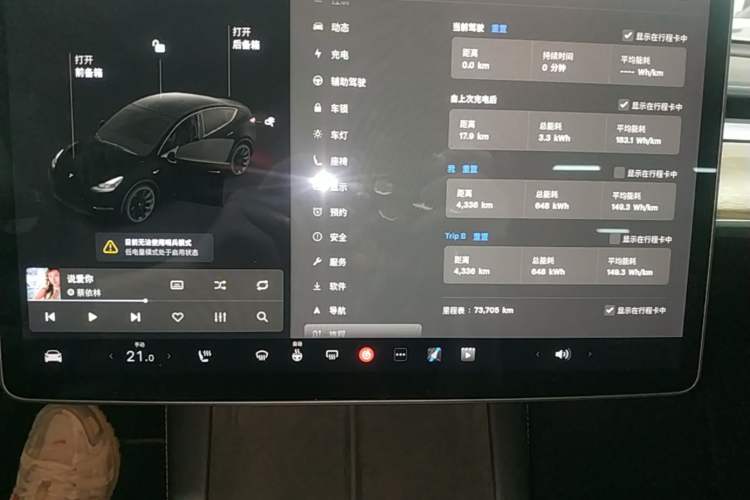 Used Tesla Model Y 2021 Standard Range Rear-Wheel Drive Version Instrument Cluster