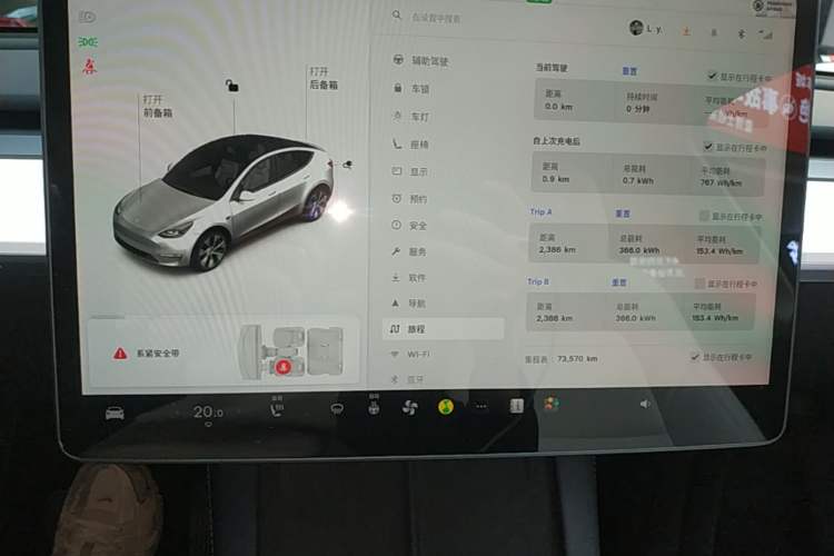 Used Tesla Model Y 2021 Standard Range Rear-Wheel Drive Version Instrument Cluster