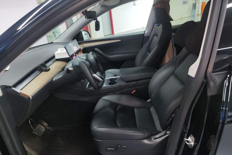 Used Tesla Model Y 2021 Long-Range All-Wheel-Drive Version 3D7 Left Front Seat