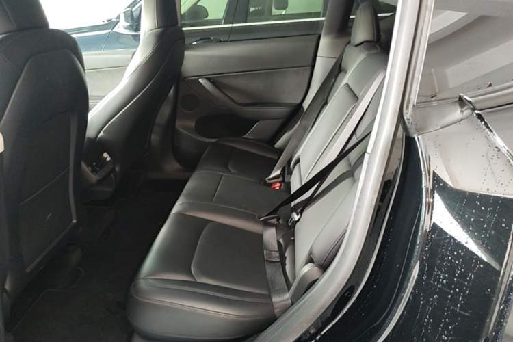 Used Tesla Model Y 2021 Long-Range All-Wheel-Drive Version 3D7 Left Rear Seat