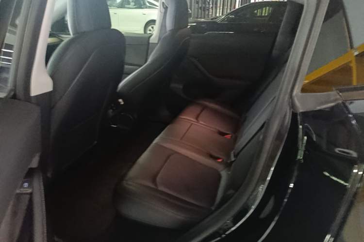 Used Tesla Model Y 2021 Long-Range All-Wheel-Drive Version 3D7 Left Rear Seat