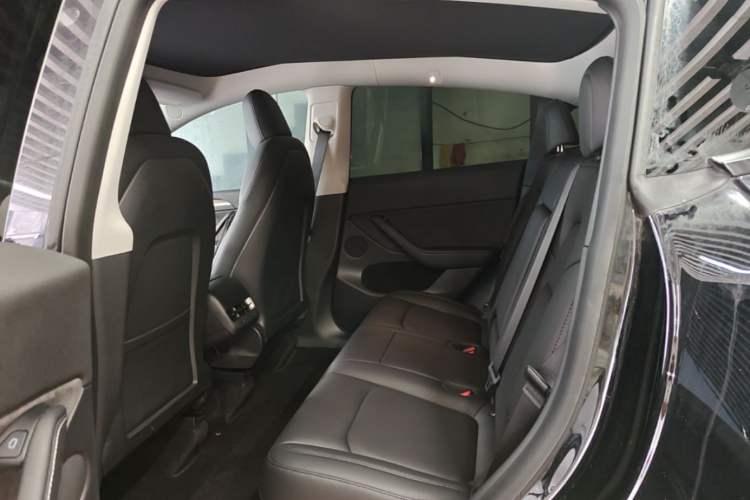 Used Tesla Model Y 2021 Standard Range Rear-Wheel Drive Version Left Rear Seat
