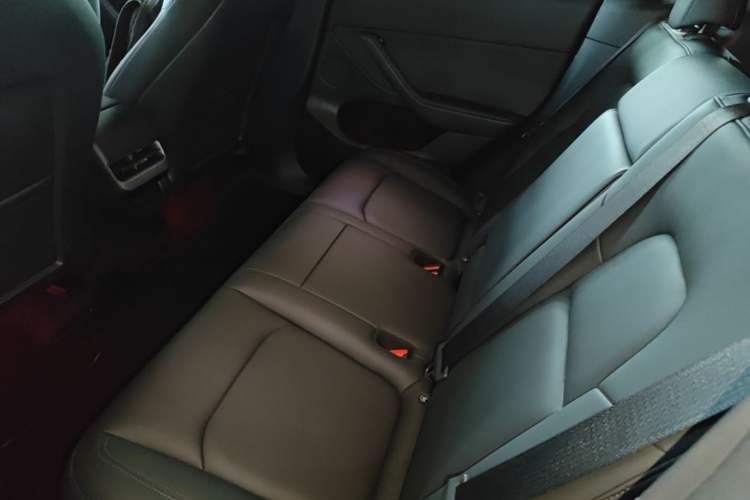 Used Tesla Model Y 2021 Long-Range All-Wheel-Drive Version 3D7 Left Rear Seat