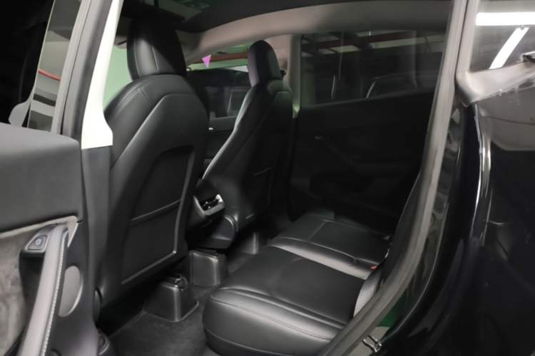 Used Tesla Model Y 2021 Long-Range All-Wheel-Drive Version Left Rear Seat