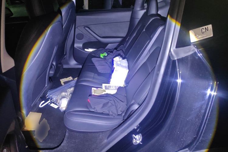 Used Tesla Model Y 2021 Long-Range All-Wheel-Drive Version 3D7 Left Rear Seat