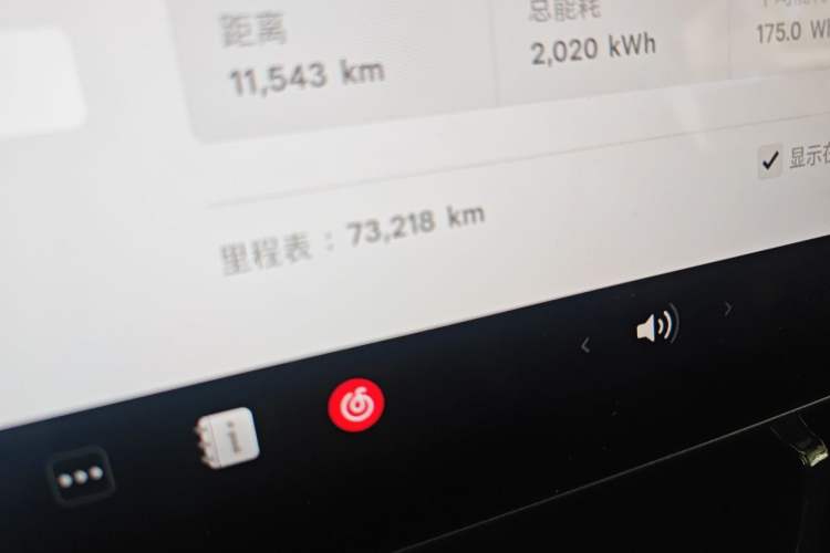 Used Tesla Model Y 2021 Long-Range All-Wheel-Drive Version Odometer Close Up