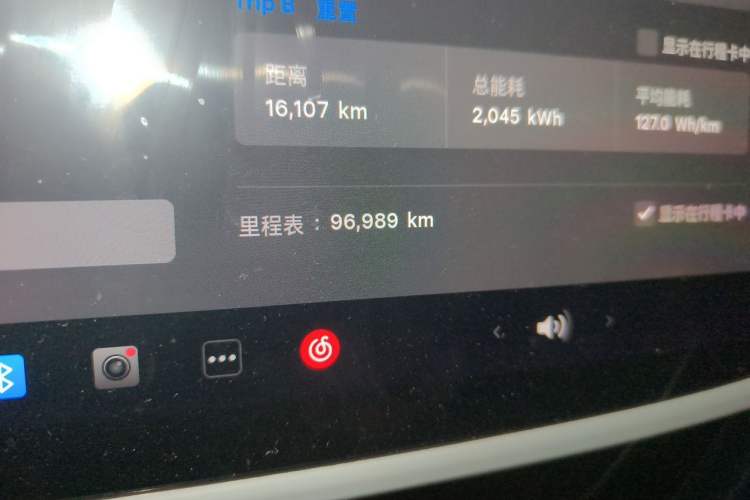 Used Tesla Model Y 2021 Standard Range Rear-Wheel Drive Version Odometer Close Up