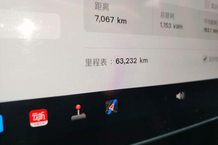 Used Tesla Model Y 2021 Performance High-Performance All-Wheel-Drive Version Odometer Close Up