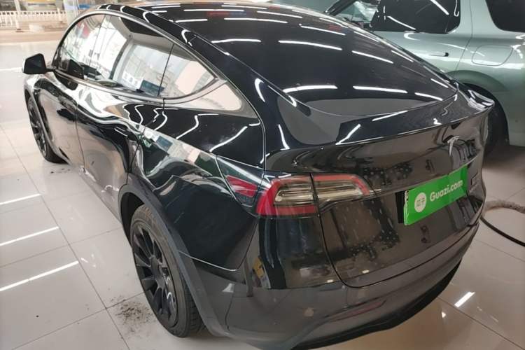 Used Tesla Model Y 2021 Long-Range All-Wheel-Drive Version Rear Left 45 Deg