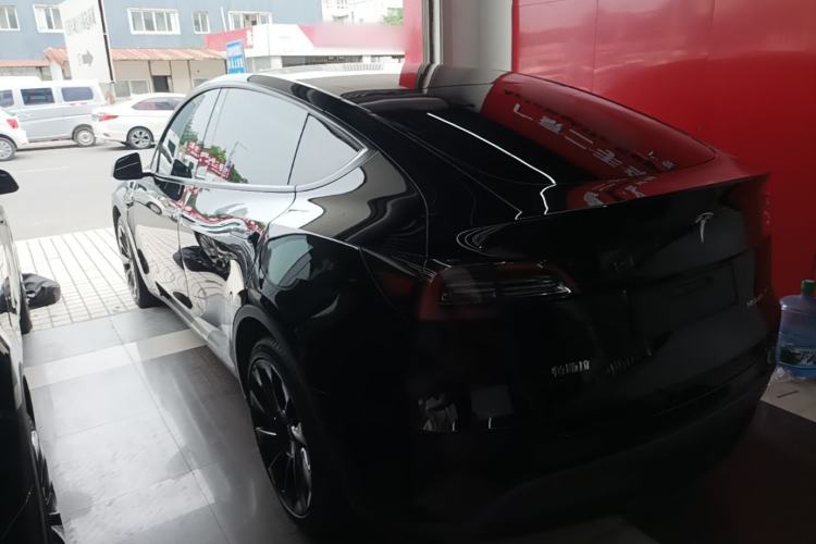 Used Tesla Model Y 2021 Standard Range Rear-Wheel Drive Version Rear Left 45 Deg
