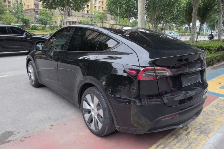 Used Tesla Model Y 2021 Standard Range Rear-Wheel Drive Version Rear Left 45 Deg