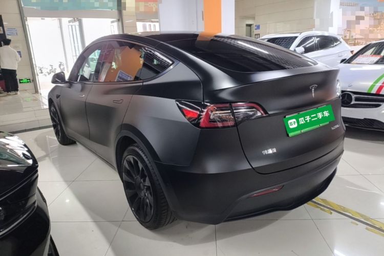 Used Tesla Model Y 2021 Long-Range All-Wheel-Drive Version Rear Left 45 Deg