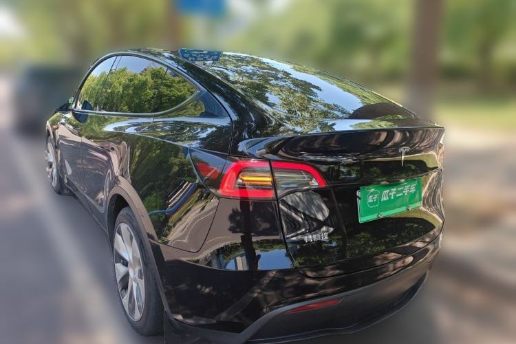 Used Tesla Model Y 2021 Standard Range Rear-Wheel Drive Version Rear Left 45 Deg