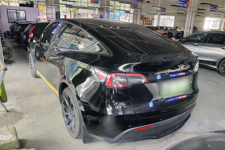 Used Tesla Model Y 2021 Standard Range Rear-Wheel Drive Version Rear Left 45 Deg