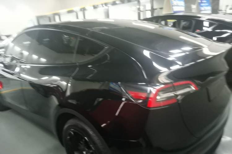 Used Tesla Model Y 2021 Long-Range All-Wheel-Drive Version Rear Left 45 Deg