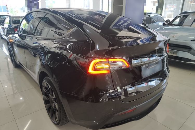 Used Tesla Model Y 2021 Standard Range Rear-Wheel Drive Version Rear Left 45 Deg