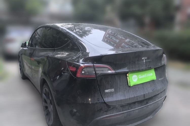Used Tesla Model Y 2021 Standard Range Rear-Wheel Drive Version Rear Left 45 Deg