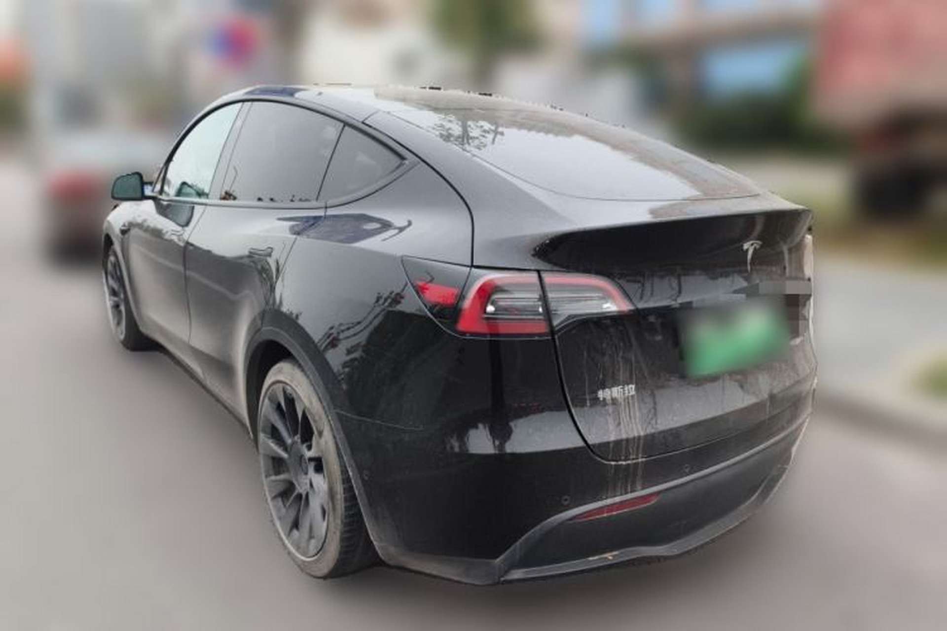 Used Tesla Model Y 2021 Standard Range Rear-Wheel Drive Version Rear Left 45 Deg