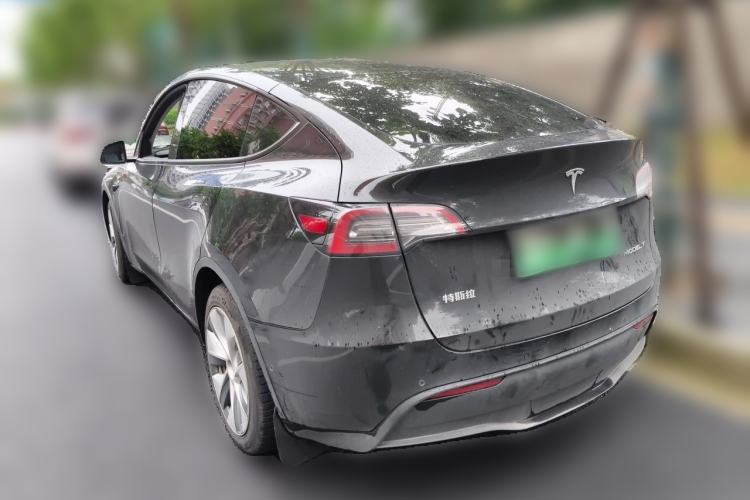 Used Tesla Model Y 2021 Standard Range Rear-Wheel Drive Version Rear Left 45 Deg