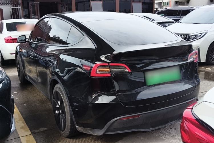 Used Tesla Model Y 2021 Standard Range Rear-Wheel Drive Version Rear Left 45 Deg