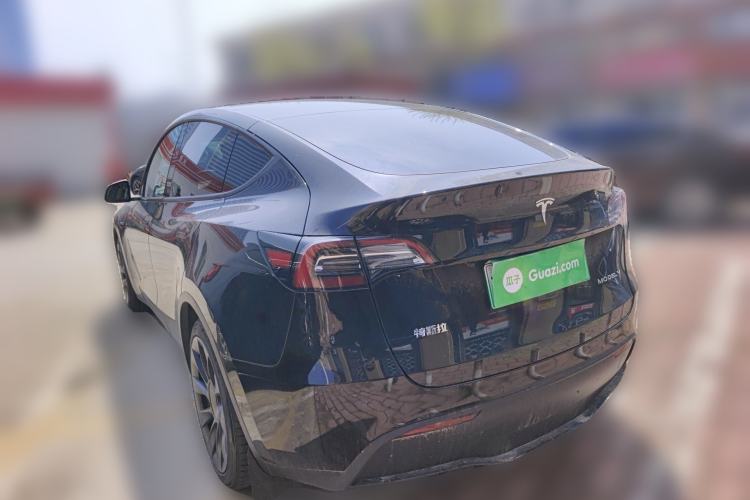 Used Tesla Model Y 2021 Standard Range Rear-Wheel Drive Version Rear Left 45 Deg