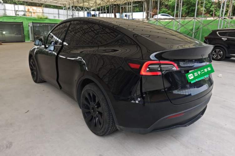 Used Tesla Model Y 2021 Standard Range Rear-Wheel Drive Version Rear Left 45 Deg