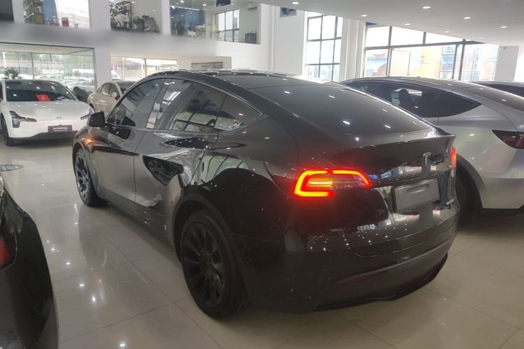 Used Tesla Model Y 2021 Standard Range Rear-Wheel Drive Version Rear Left 45 Deg