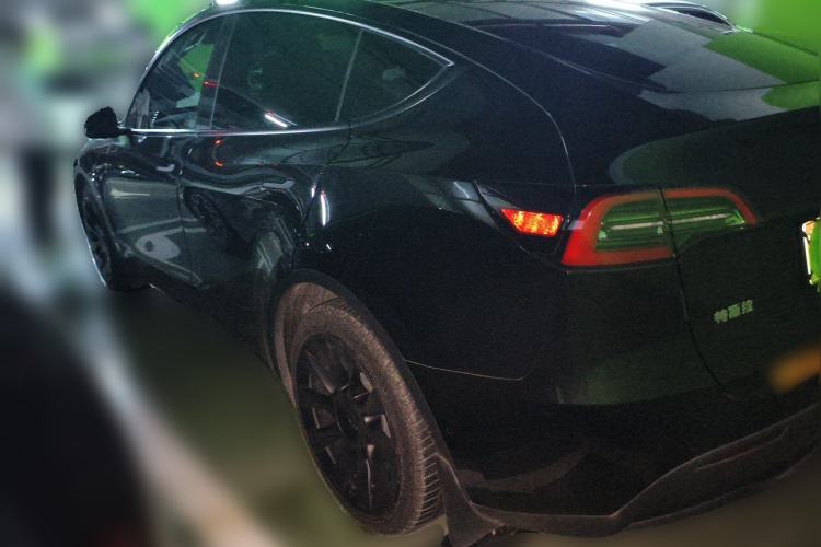 Used Tesla Model Y 2021 Standard Range Rear-Wheel Drive Version Rear Left 45 Deg