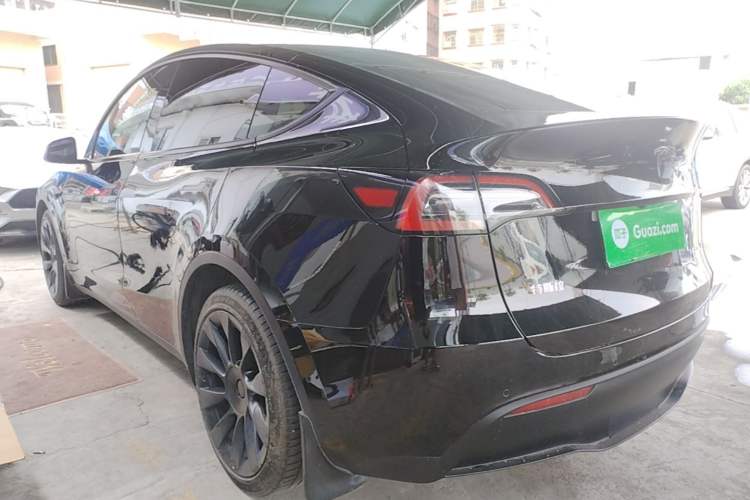 Used Tesla Model Y 2021 Standard Range Rear-Wheel Drive Version Rear Left 45 Deg