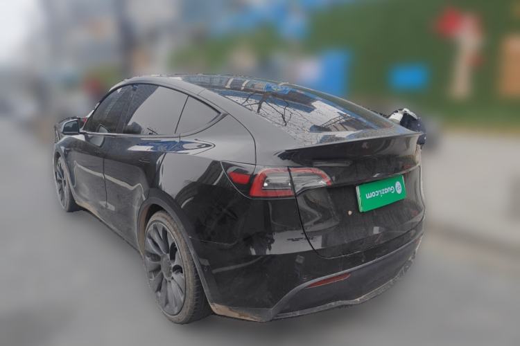 Used Tesla Model Y 2021 Performance High-Performance All-Wheel-Drive Version Rear Left 45 Deg