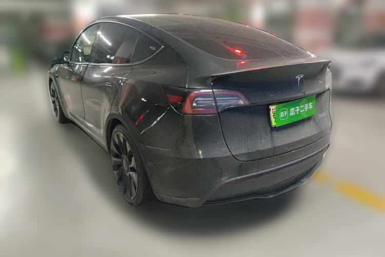 Used Tesla Model Y 2021 Performance High-Performance All-Wheel-Drive Version Rear Left 45 Deg