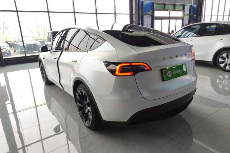 Used Tesla Model Y 2021 Standard Range Rear-Wheel Drive Version Rear Left 45 Deg