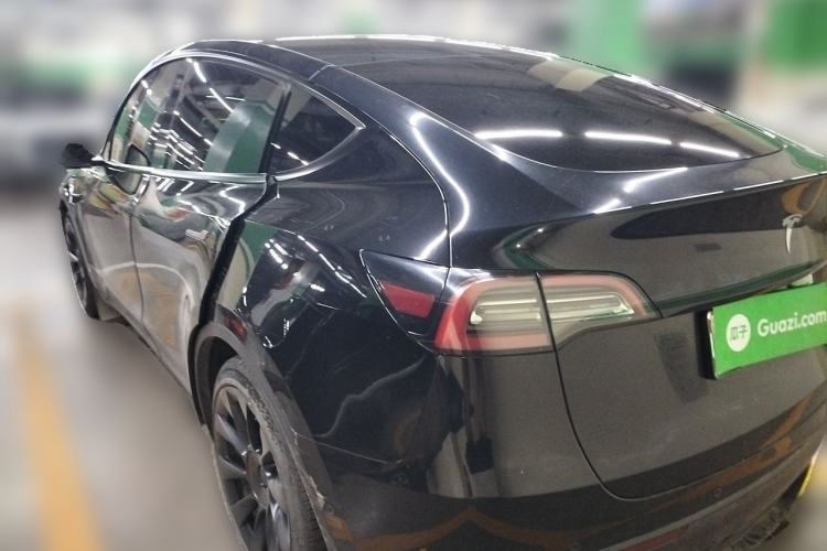 Used Tesla Model Y 2021 Standard Range Rear-Wheel Drive Version Rear Left 45 Deg