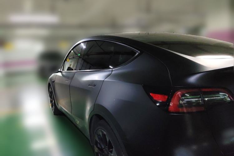 Used Tesla Model Y 2021 Standard Range Rear-Wheel Drive Version Rear Left 45 Deg