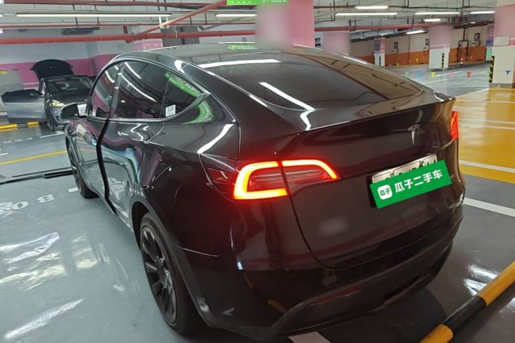 Used Tesla Model Y 2021 Standard Range Rear-Wheel Drive Version Rear Left 45 Deg