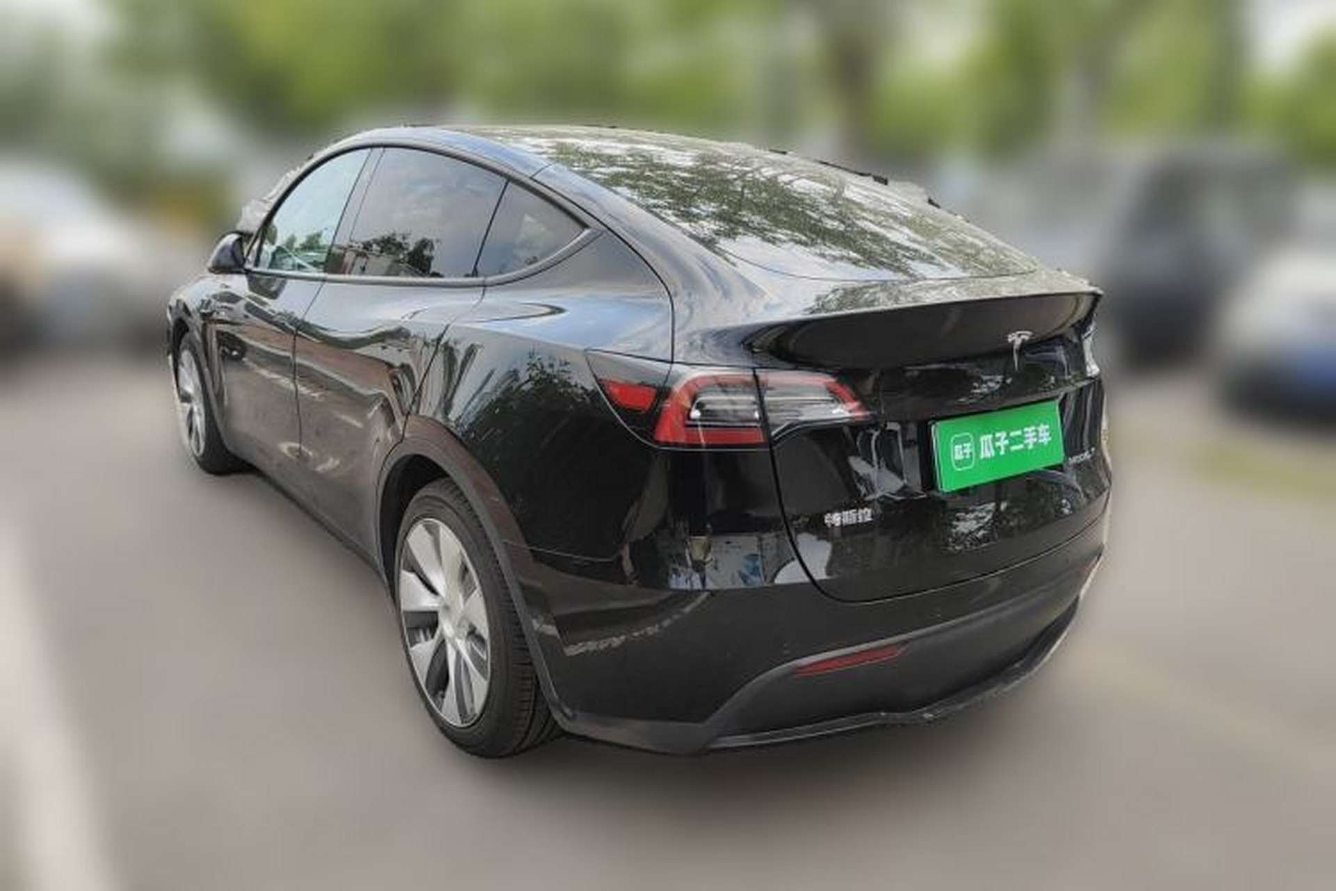 Used Tesla Model Y 2021 Standard Range Rear-Wheel Drive Version Rear Left 45 Deg