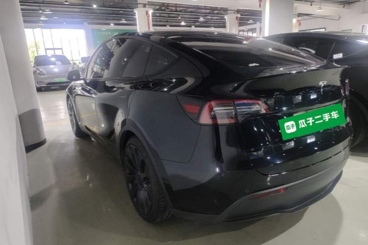 Used Tesla Model Y 2021 Performance High-Performance All-Wheel-Drive Version Rear Left 45 Deg
