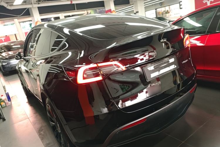 Used Tesla Model Y 2021 Standard Range Rear-Wheel Drive Version Rear Left 45 Deg