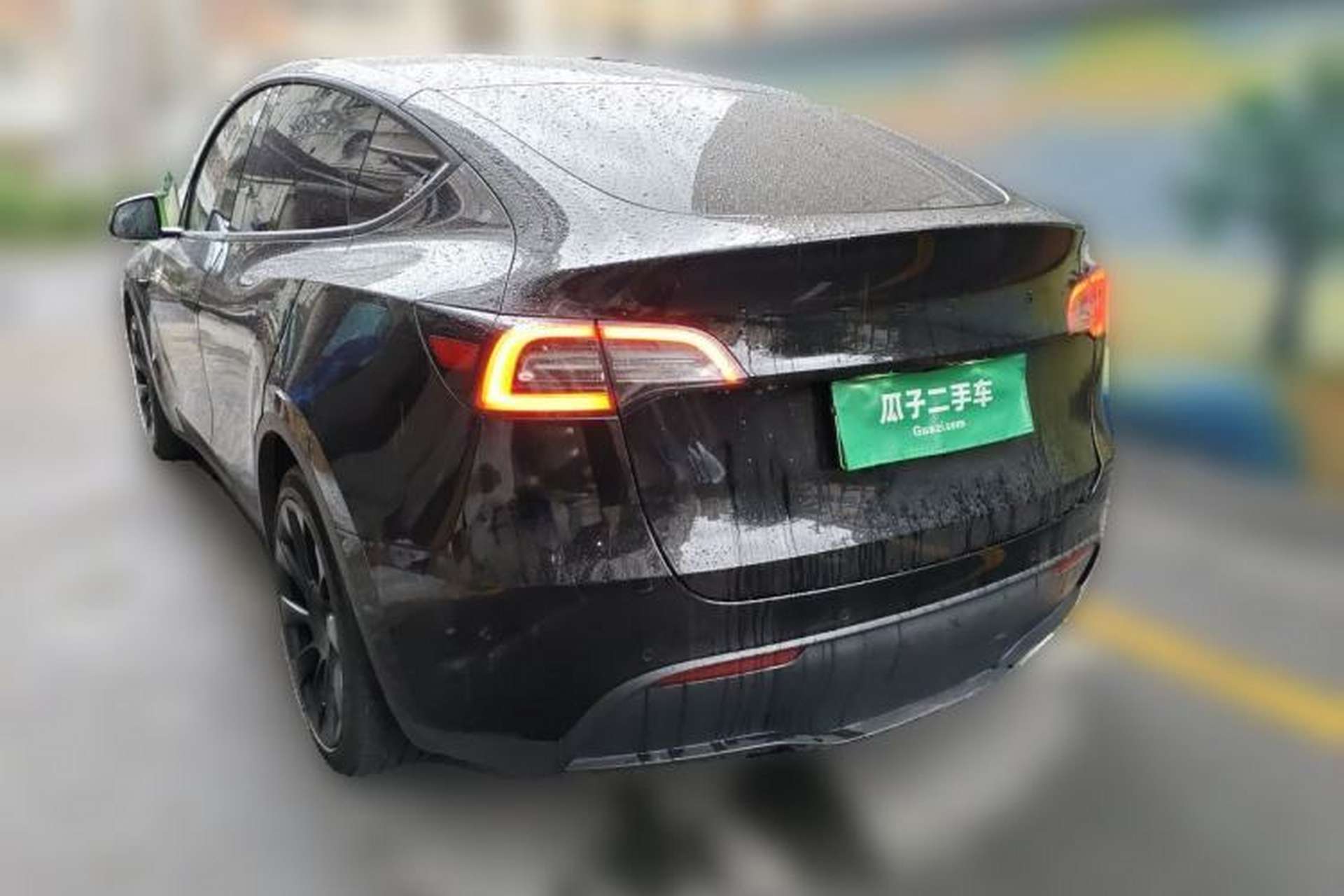Used Tesla Model Y 2021 Standard Range Rear-Wheel Drive Version Rear Left 45 Deg