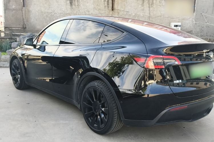 Used Tesla Model Y 2021 Standard Range Rear-Wheel Drive Version Rear Left 45 Deg