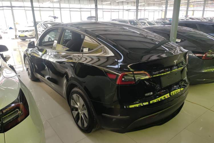 Used Tesla Model Y 2021 Standard Range Rear-Wheel Drive Version Rear Left 45 Deg