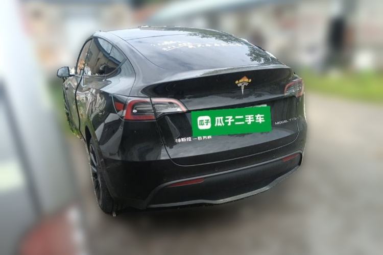 Used Tesla Model Y 2021 Standard Range Rear-Wheel Drive Version Rear Left 45 Deg