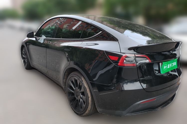 Used Tesla Model Y 2021 Standard Range Rear-Wheel Drive Version Rear Left 45 Deg