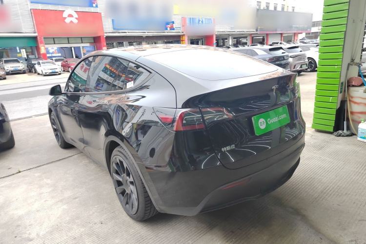 Used Tesla Model Y 2021 Standard Range Rear-Wheel Drive Version Rear Left 45 Deg